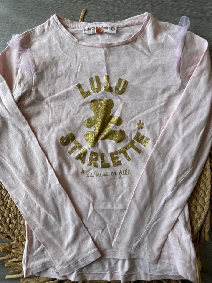 T shirt manches longues lulu castagnette 8 ans - photo numéro 2
