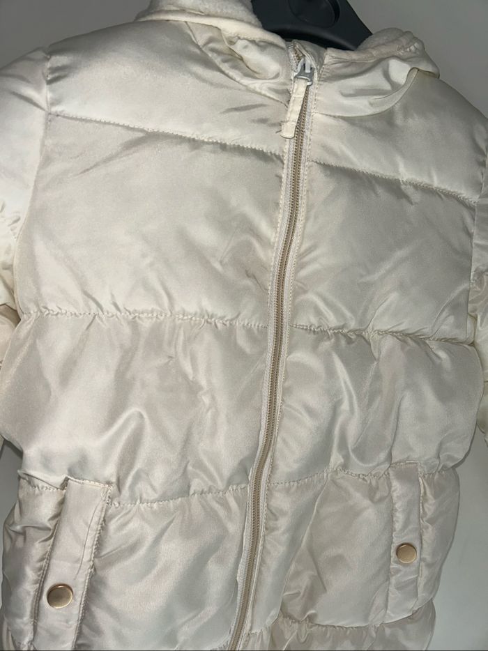 Manteau bien chaud blanc / crème - 7/8 ans - Tex - photo numéro 2