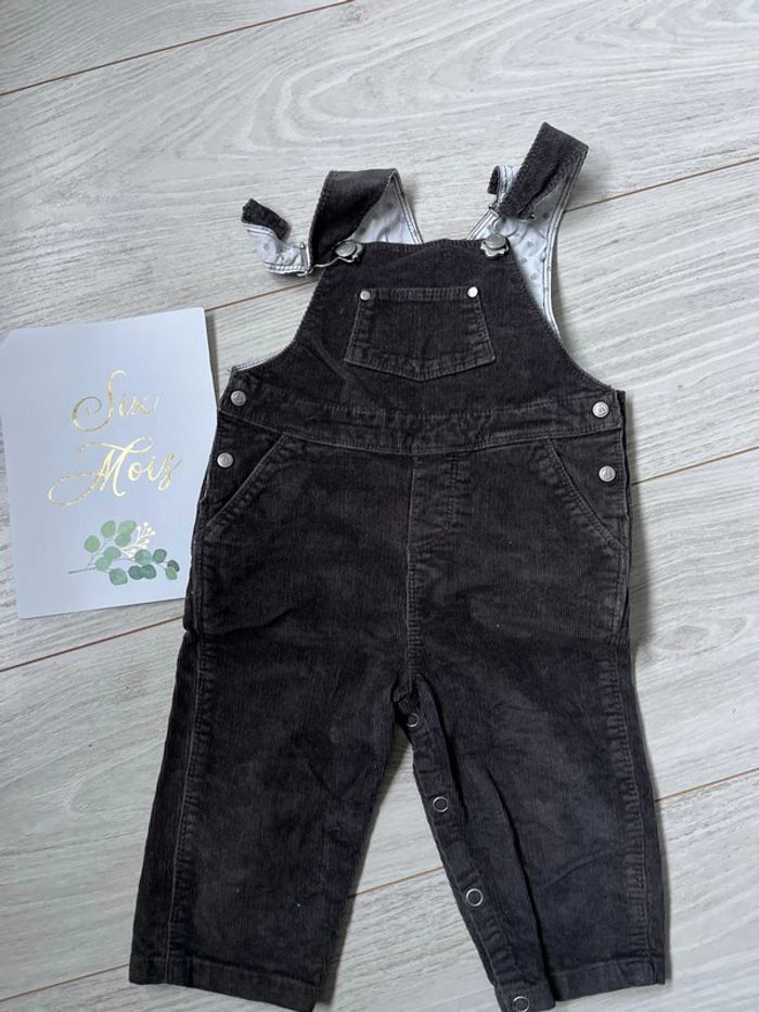 Salopette velours petit bateau 6 mois