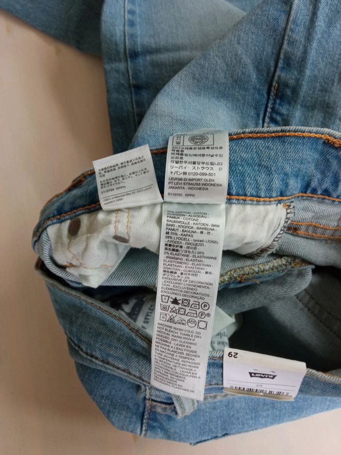 Jeans Levi's 512 29x30 neuf - photo numéro 5