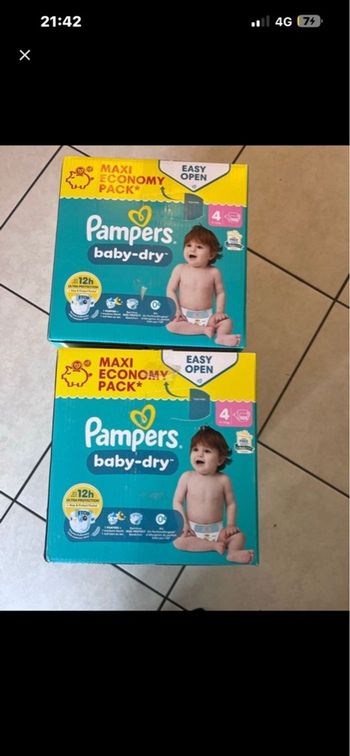 2 carton pampers baby dry 4 