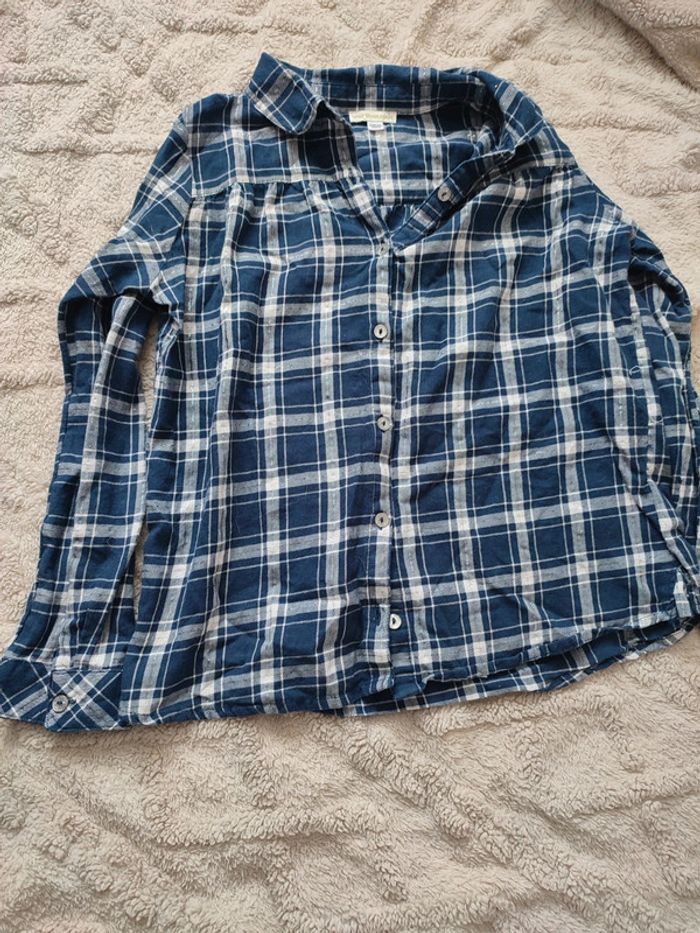 Chemise fille a carreaux Vertbaudet 10 ans
