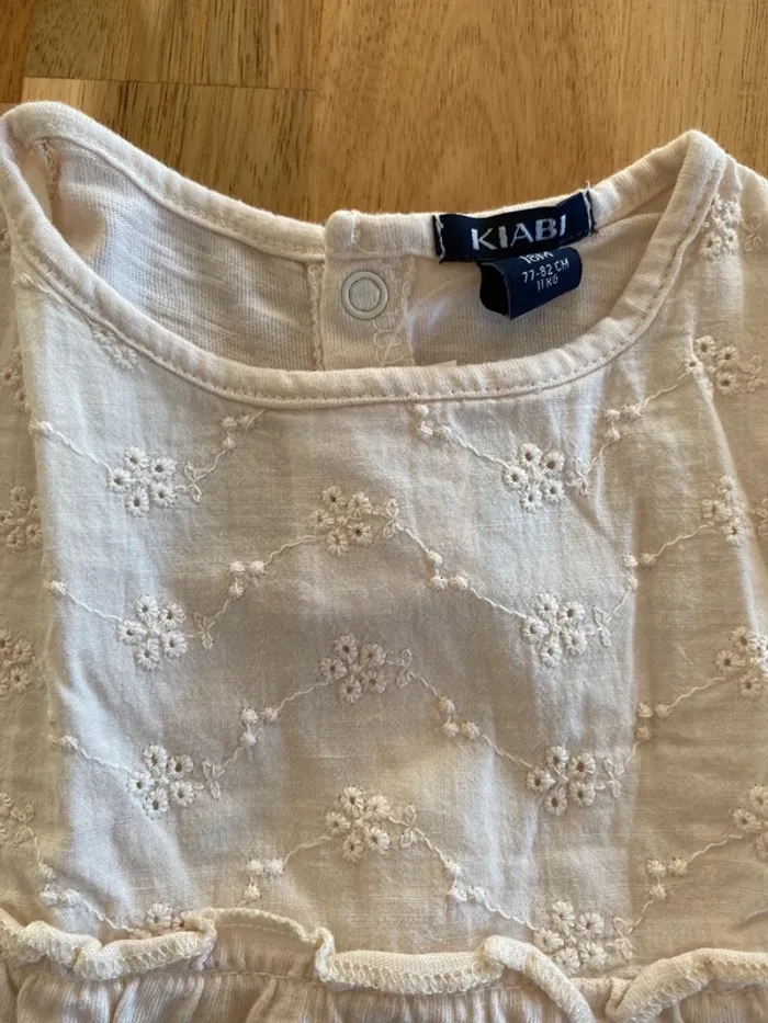 Top anche courte kiabi blanc cassé - photo numéro 2