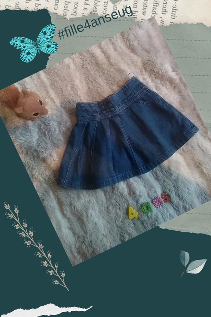 Jupe en jean 4 ans- Tex Kids