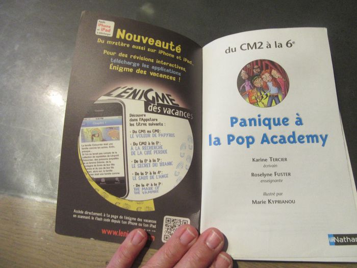 Livre " Panique à la pop Academy" Nathan - photo numéro 3