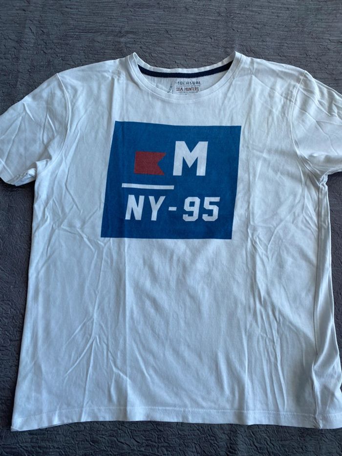 T shirt blanc homme taille M