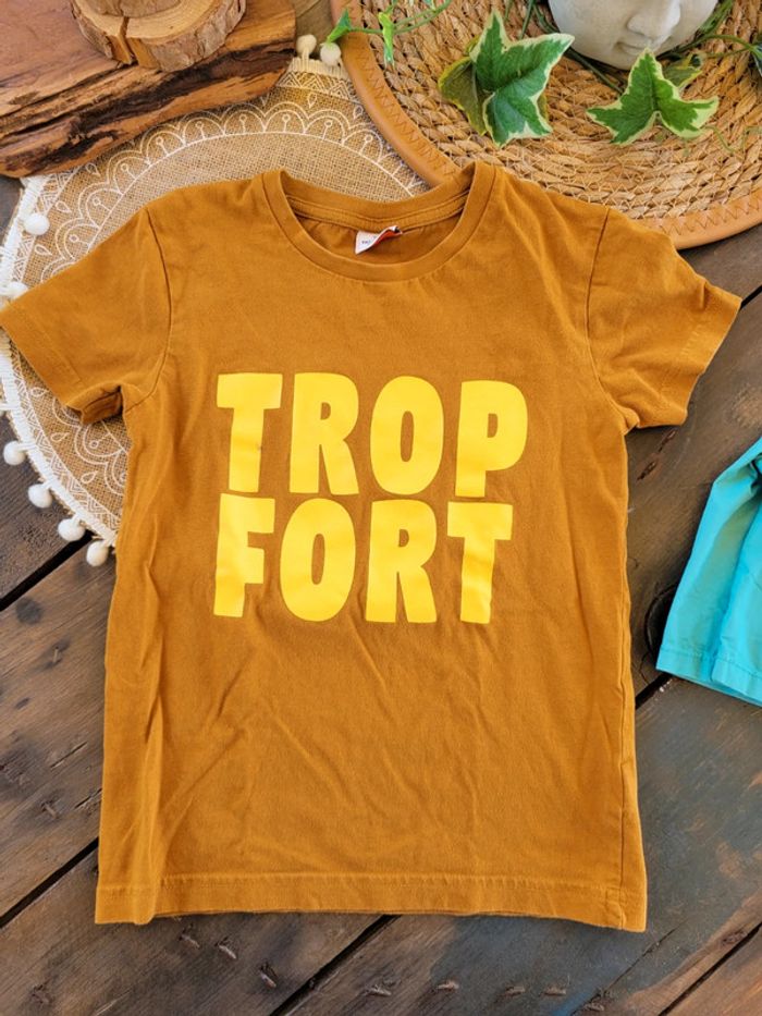 Lot de 2 tee-shirts + short garçon 6 ans - photo numéro 2