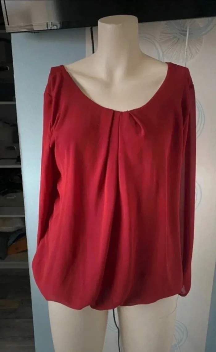 Blouse Jade & me bordeaux taille S