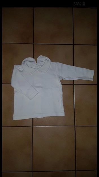 Tee shirt manche longue blanc