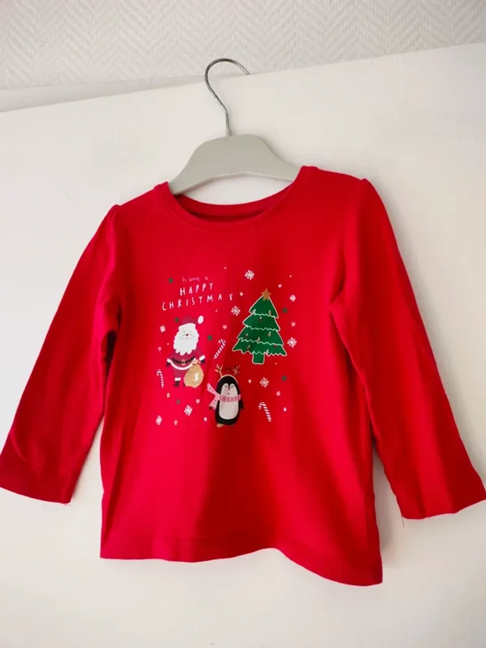 (e) t-shirt Noël Primark 86cm