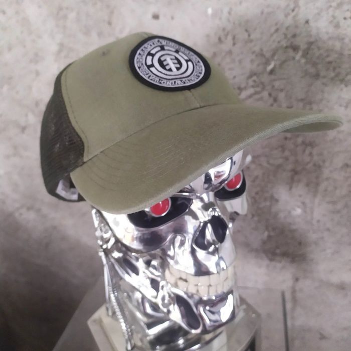 Casquette vintage skate surf streetwear Element réglable army green - photo numéro 2