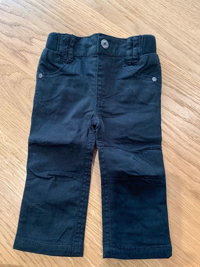 pantalon slim enfant bébé garçon tao tape à l’œil  Tissu noir