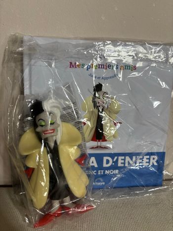 Figurine + Livre Cruella d' Enfer n 70 Mes Premiers Amis Disney Altaya