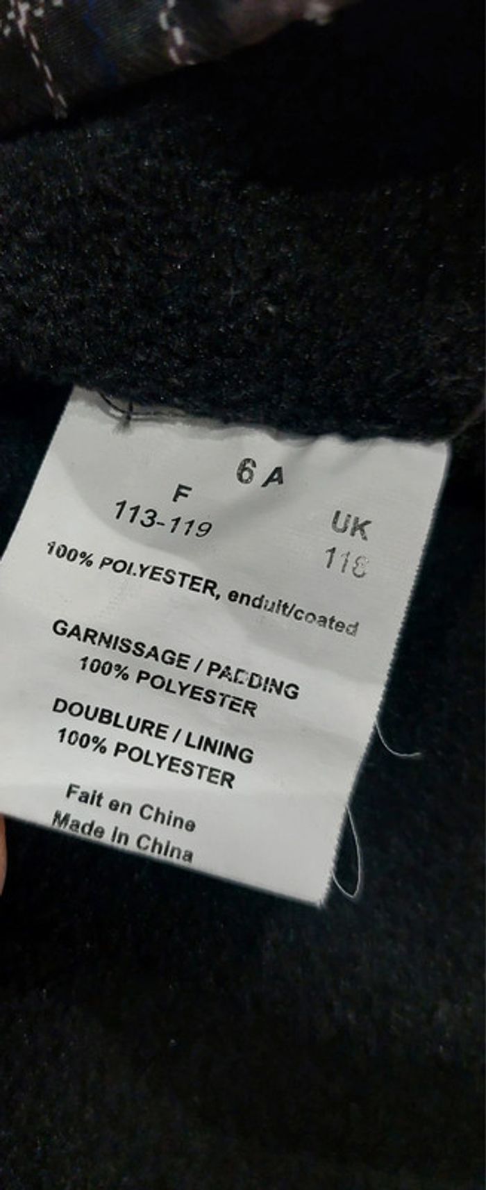 Manteau à capuche imperméable et chaud hiver garçon 6 ans - photo numéro 3