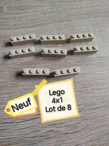 Lego 4x1 beige clair lot de 8