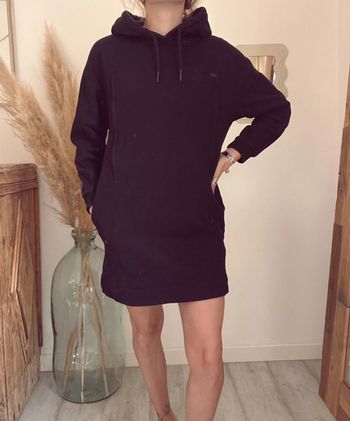 Sweat-shirt à capuche robe noire tajinebanane allaitement