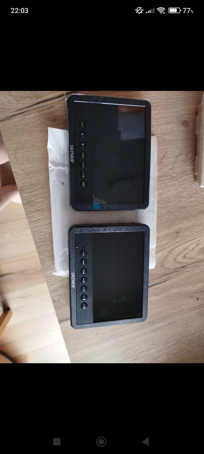 Lecteur DVD portable denver 2 écrans neuf - photo numéro 2