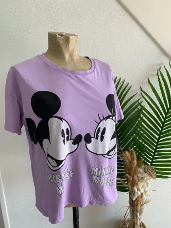 TEE shirt manches courtes Mickey Minnie femme