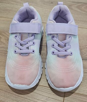 Baskets multicolores à scratch fille - Taille 30/31