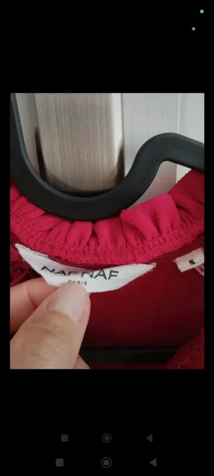 Débardeur rouge Naf Naf S - photo numéro 4
