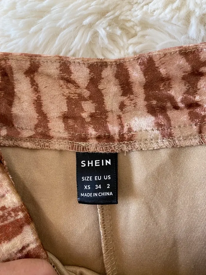 Pantalon large en velours shein taille XS - photo numéro 5