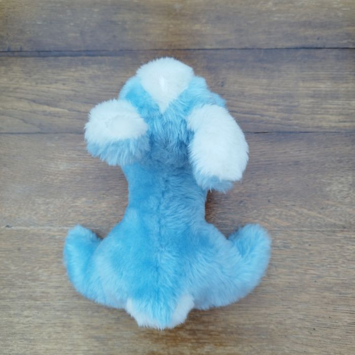 Peluche vintage lapin bleu et blanc Boulgom - photo numéro 5