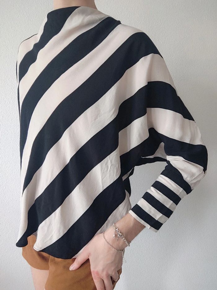 Blouse ample rayé noir blanc / Primark - 34/XS à 38/M - photo numéro 7