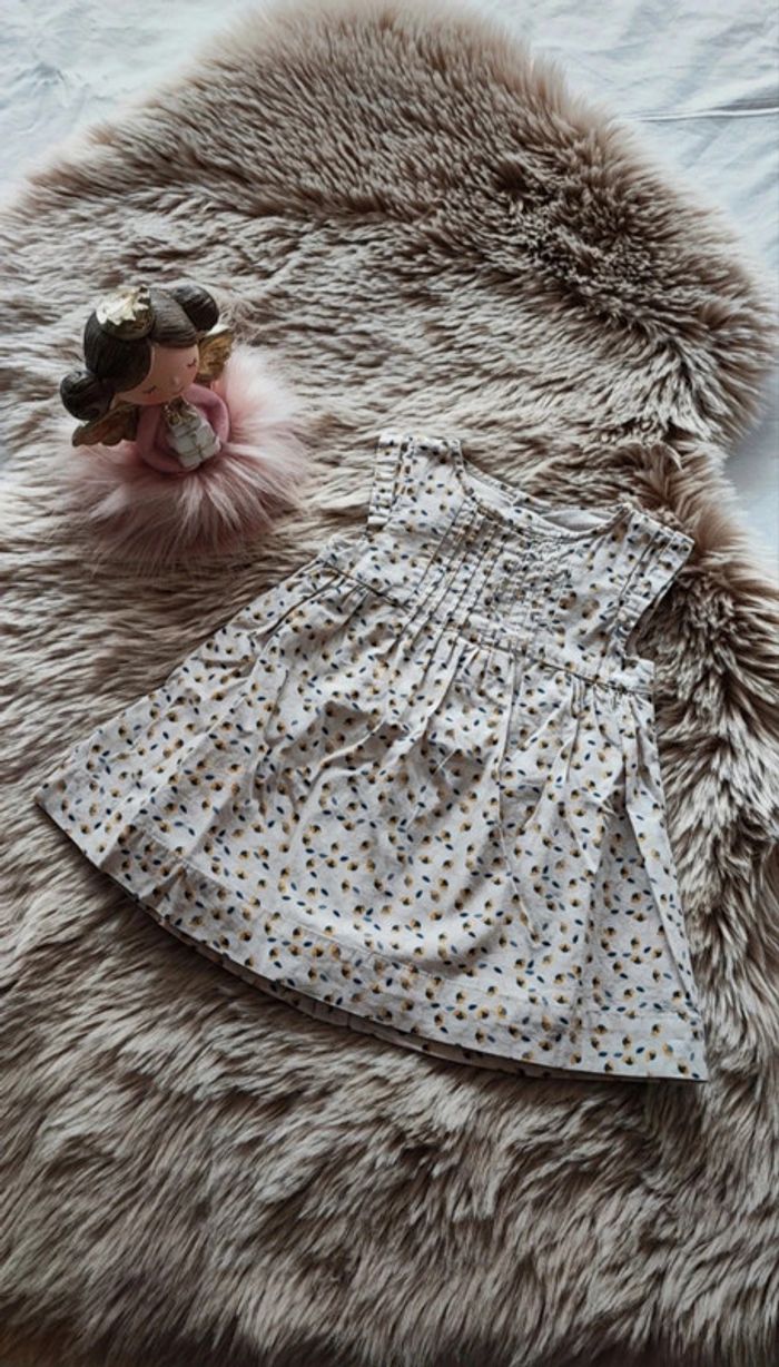 Ensemble robe beige gilet jaune obaibi 3 moks - photo numéro 2