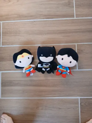 Lot de 3 peluches super héros