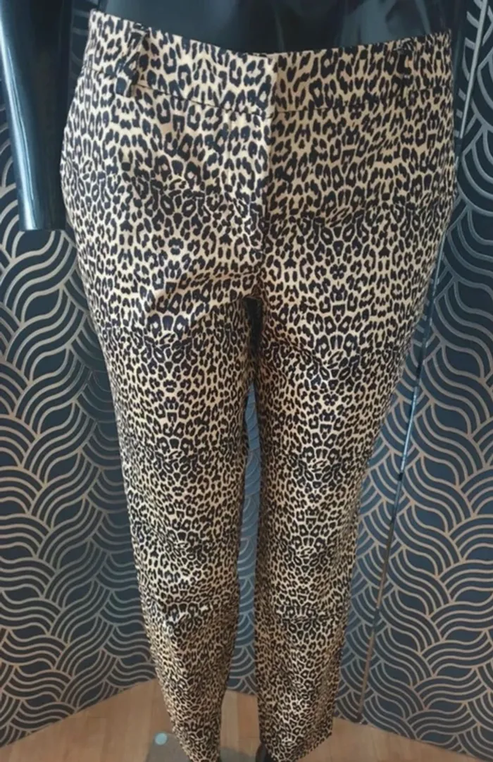 Pantalon sexy imprimé Léopard T38 - photo numéro 2