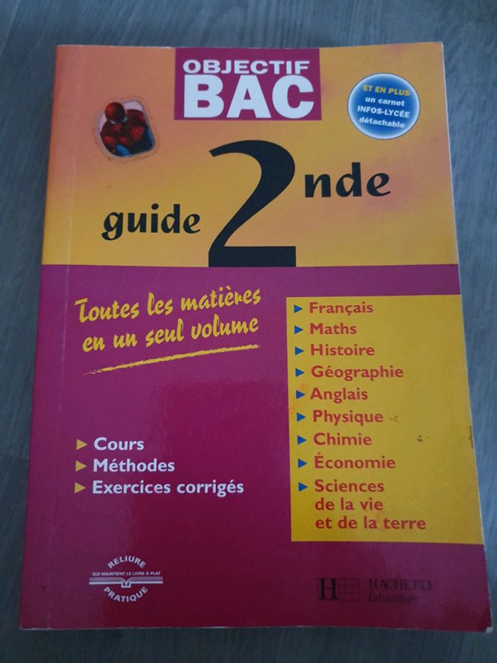 Livree bac 2de
