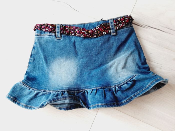 Vêtement bébé fille jupe en jean taille ajustable Gémo 18 mois Neuve - photo numéro 2