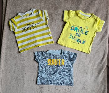 Lots de 15 tee-shirts bébé 3mois
