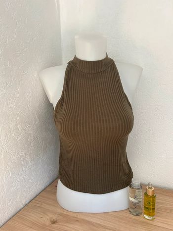 🔥 Débardeur côtelé kaki Jennyfer 🔥