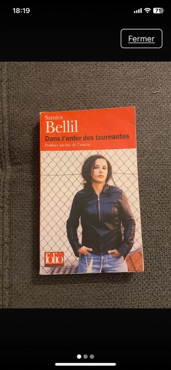 Livre l’enfer dans les tournantes Samira Bellil ( témoignage )