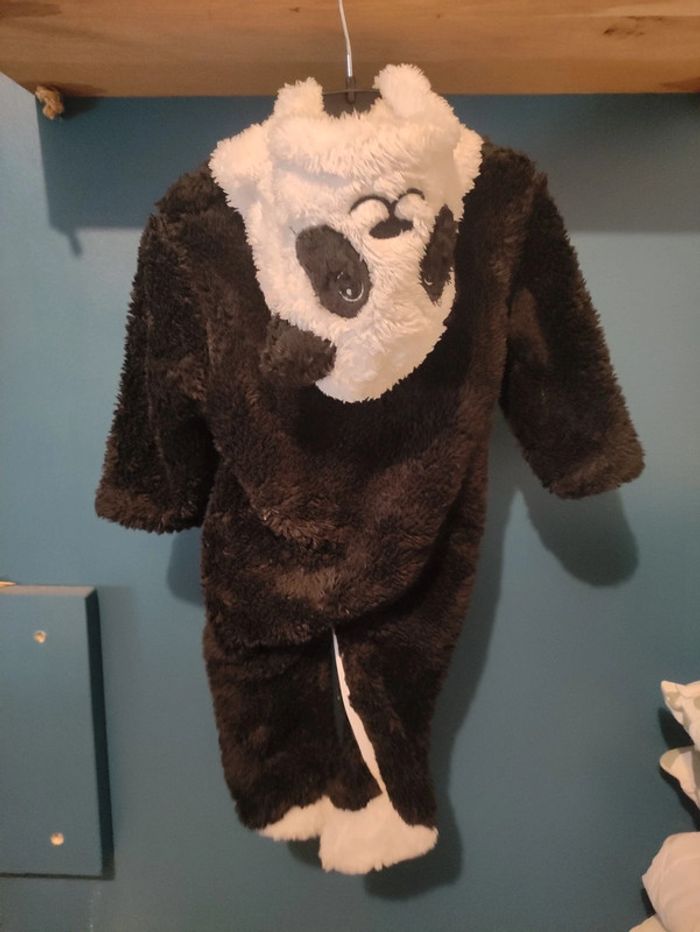 Combinaison chaude bébé panda Mes petits cailloux 3 mois 62cm - photo numéro 2