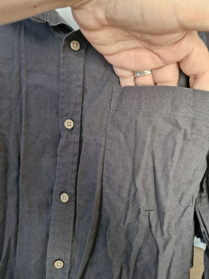 Superbe chemise végé grise - photo numéro 6