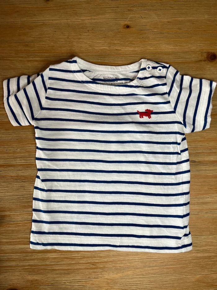 Lot de 2 tee-shirts marinière 9 mois #EmmaLille9mois - photo numéro 3