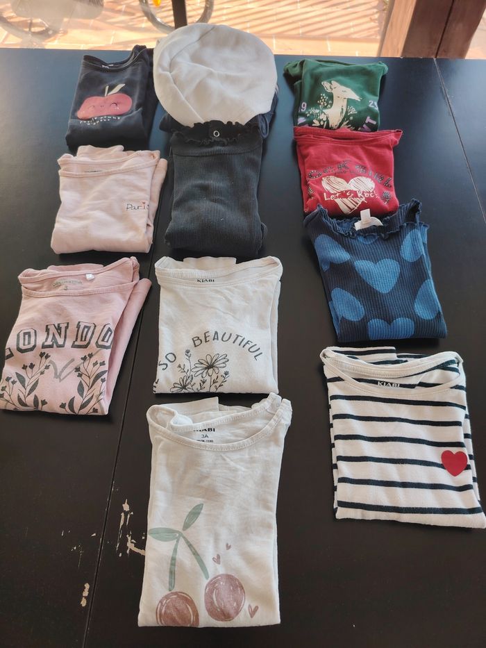 Lot t-shirt et pull à capuche