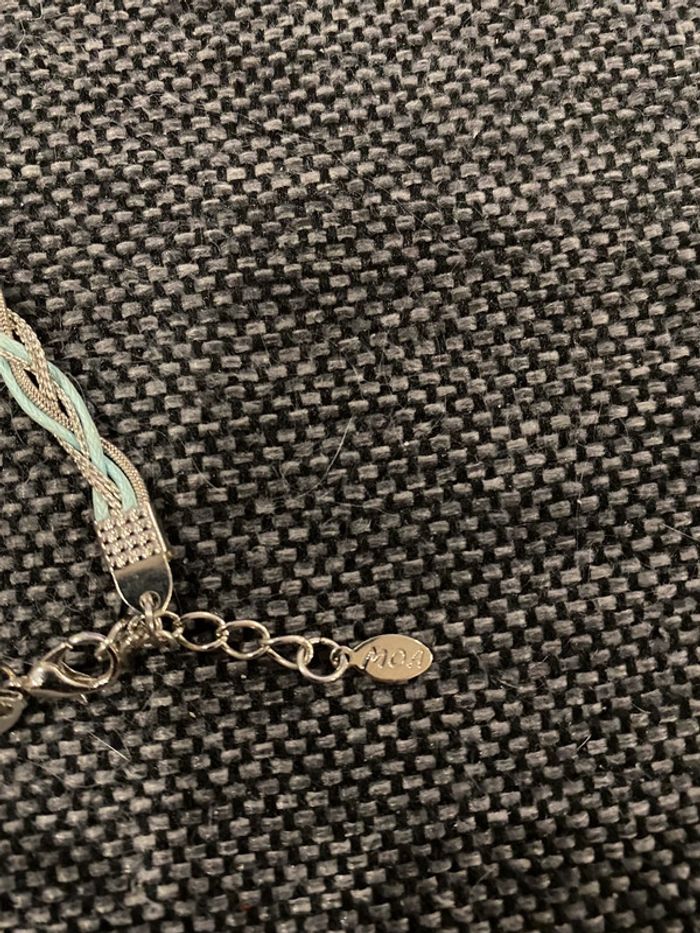 Bracelet tressé turquoise - photo numéro 3