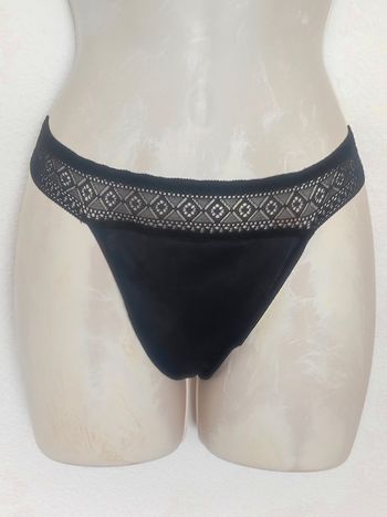String menstruel noir / TCM - 46/XXXL