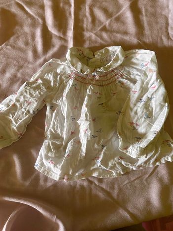 Zara blouse boutonnée dans le dos 80