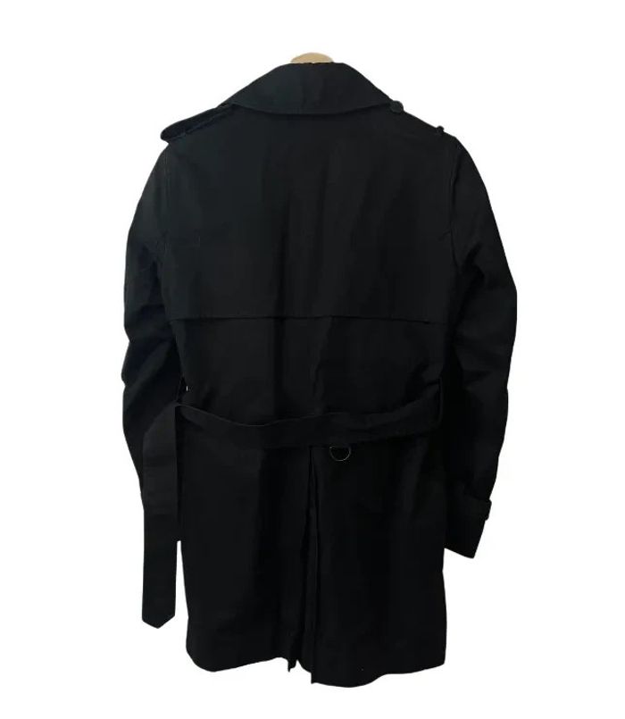 veste trench sandro noir old money taille S 680B - photo numéro 2