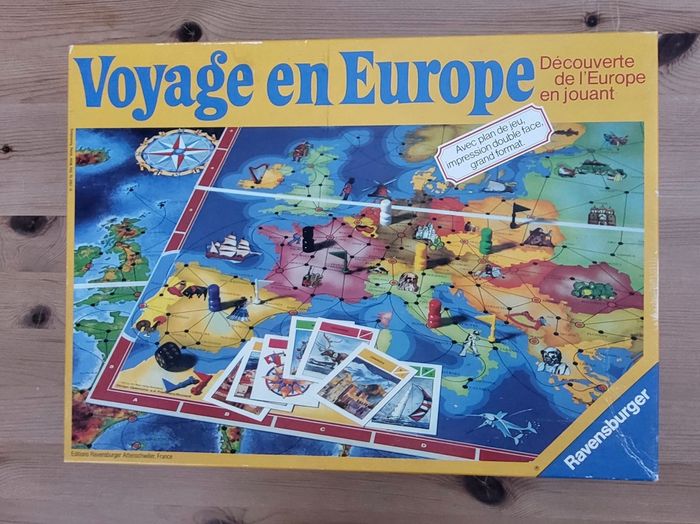 Voyage en Europe - Jeu vintage