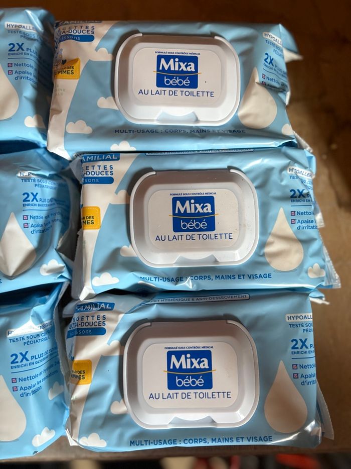 Lot de six Paquets de lingettes mixa - photo numéro 2