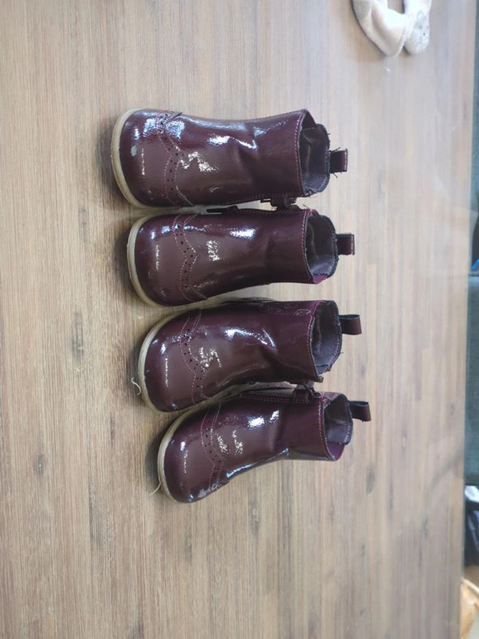 Chaussure bordeau verni