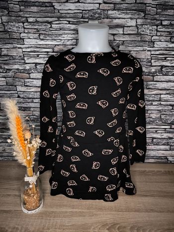 🖤 Jolie petite robe/tunique motif chat taille 6 ans 🖤