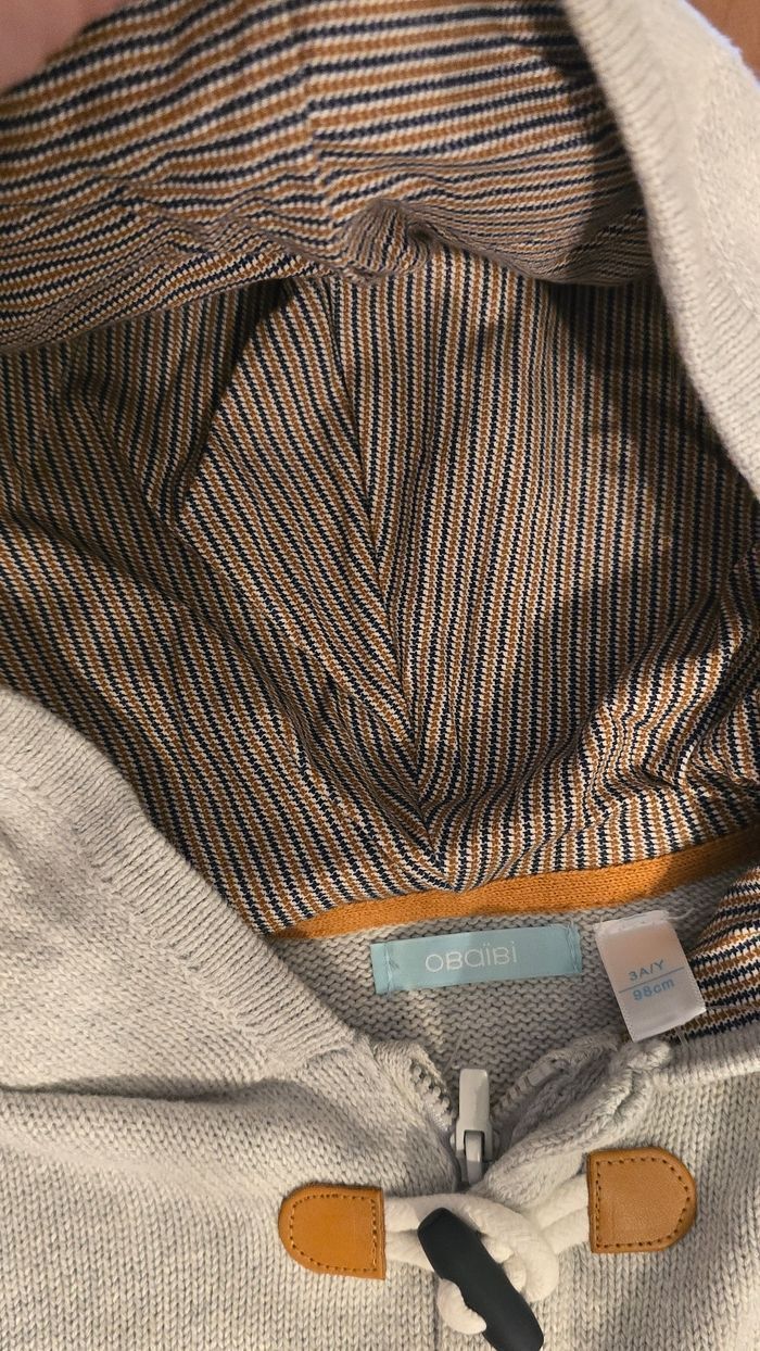 neuf (non porté) 🏷💙🤩superbe veste/gilet zippée 3 ans garçon 💙🥰🤩 - photo numéro 4