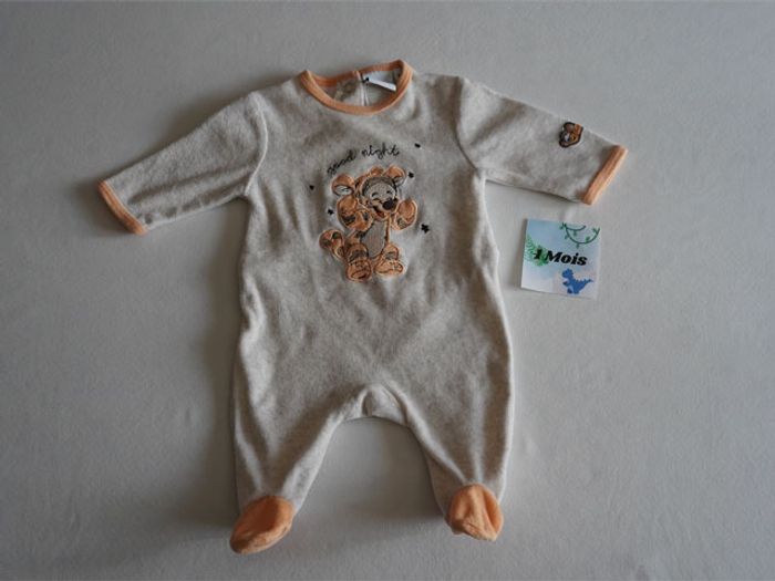 Lot de 4 Pyjamas velours Orchestra/U Tout petit/Disney/Bout'chou Taille : 1 mois - photo numéro 4