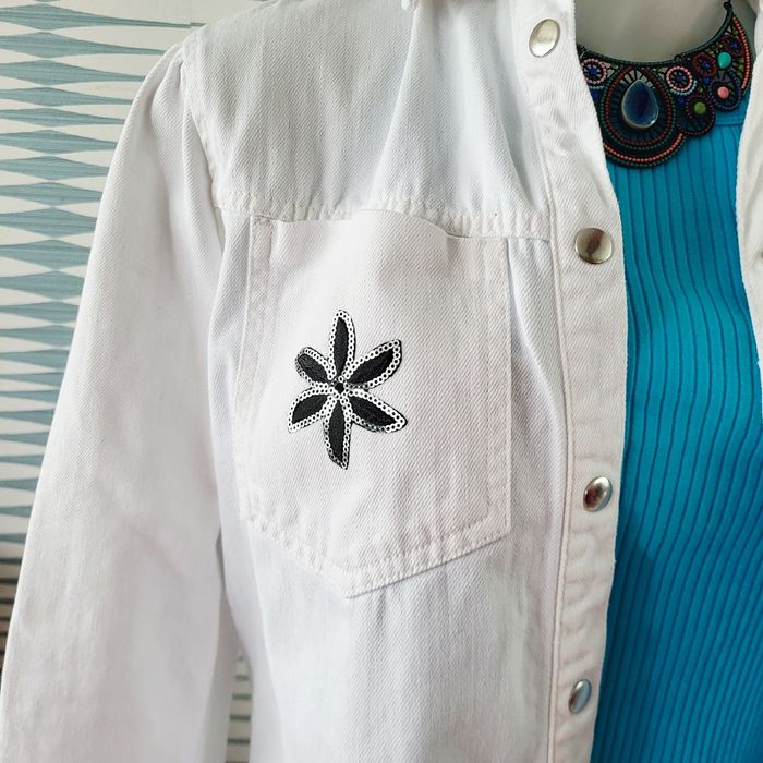 Veste surchemise blanche Camaïeu taille XL excellent état - photo numéro 3